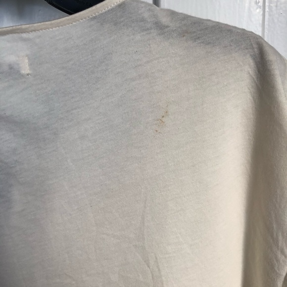 Anthropologie cream tee with silk bow - s - Picture 6 of 7